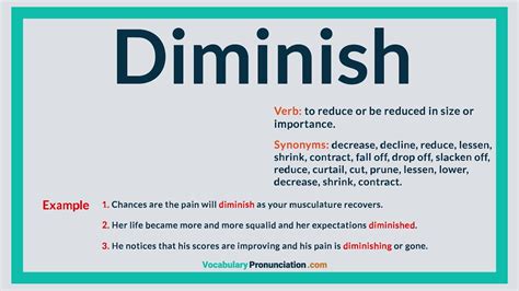 Diminish Definition & Meaning .